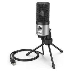Fifine USB Kondensator Mikrofon mit Ständer, K669B Sekey