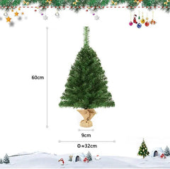 Salcar 60/90cm Künstlicher Weihnachtsbaum Klein mit Christbaumständer, Nordmanntanne, mit 70/110 Spitzen Salcar