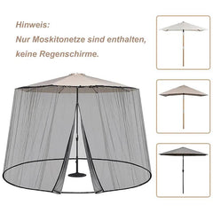Sekey Moskitonetz Verstellbares Insektenschutz für 250-300 cm Sonnenschirme Pavillon Sekey