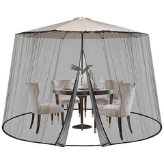 Sekey Moskitonetz Verstellbares Insektenschutz für 250-300 cm Sonnenschirme Pavillon Sekey
