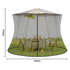 Sekey Moskitonetz Verstellbares Insektenschutz für 250-300 cm Sonnenschirme Pavillon Sekey