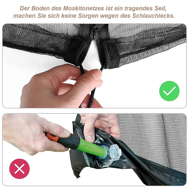 Sekey Moskitonetz Verstellbares Insektenschutz für 250-300 cm Sonnenschirme Pavillon Sekey