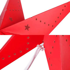 Salcar 55 cm / 75 cm LED Papierstern zum Aufhängen Salcar