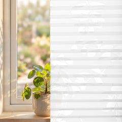 Sekey Klebefix Plissee 2er-Set ohne Bohren – Dachfenster Plissee zum Kleben, höhenverstellbar & kürzbar, Sonnenschutz & UV-Schutz, für schräge Fenster geeignet