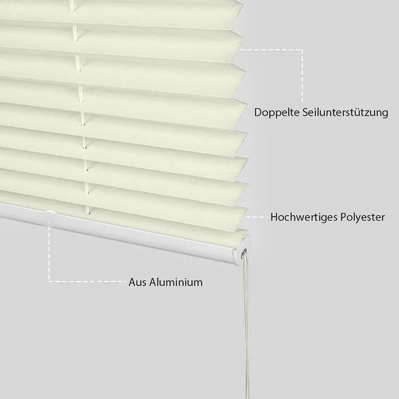 Sekey Plissee ohne Bohren, Beige Sekey