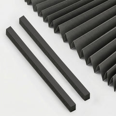 Sekey Klebefix Plissee 2er Set ohne Bohren – Schlichtes Grau, Dachfenster Plissee, höhenverstellbar & kürzbar, Sonnenschutz & UV-Schutz
