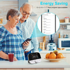 Salcar WLAN Smart Thermostat für Gas Boiler – RF Raumthermostat mit Empfänger, programmierbar, kompatibel mit Alexa & Google Home