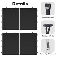 Sekey 290 x 200 cm Seitenwand für Pavillon, 2er Set Sekey