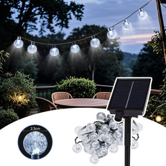 Salcar LED Lichterkette kaltweiß, solarbetrieben, wasserdicht – Ideal für Garten, Terrasse, Party & Weihnachten SEKEYMALL