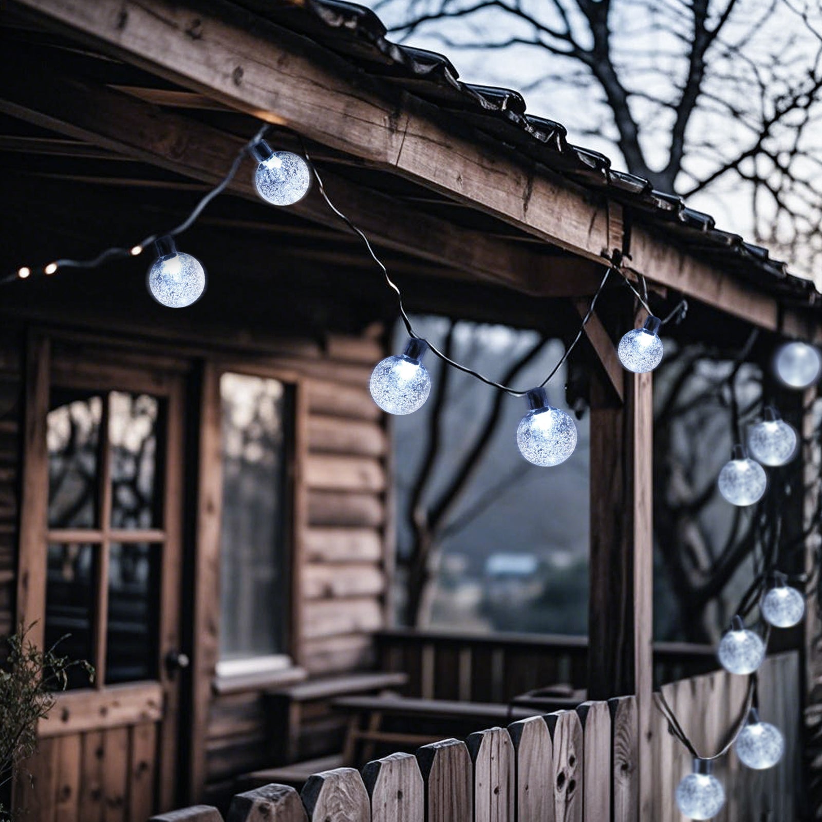 Salcar LED Lichterkette kaltweiß, solarbetrieben, wasserdicht – Ideal für Garten, Terrasse, Party & Weihnachten SEKEYMALL