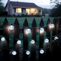 Salcar LED Lichterkette kaltweiß, solarbetrieben, wasserdicht – Ideal für Garten, Terrasse, Party & Weihnachten SEKEYMALL