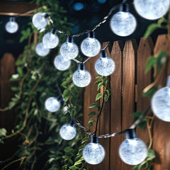 Salcar LED Lichterkette kaltweiß, solarbetrieben, wasserdicht – Ideal für Garten, Terrasse, Party & Weihnachten SEKEYMALL