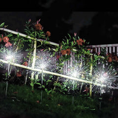 Salcar 2er Set LED Solar Gartenleuchte mit Feuerwerk-Effekt Salcar