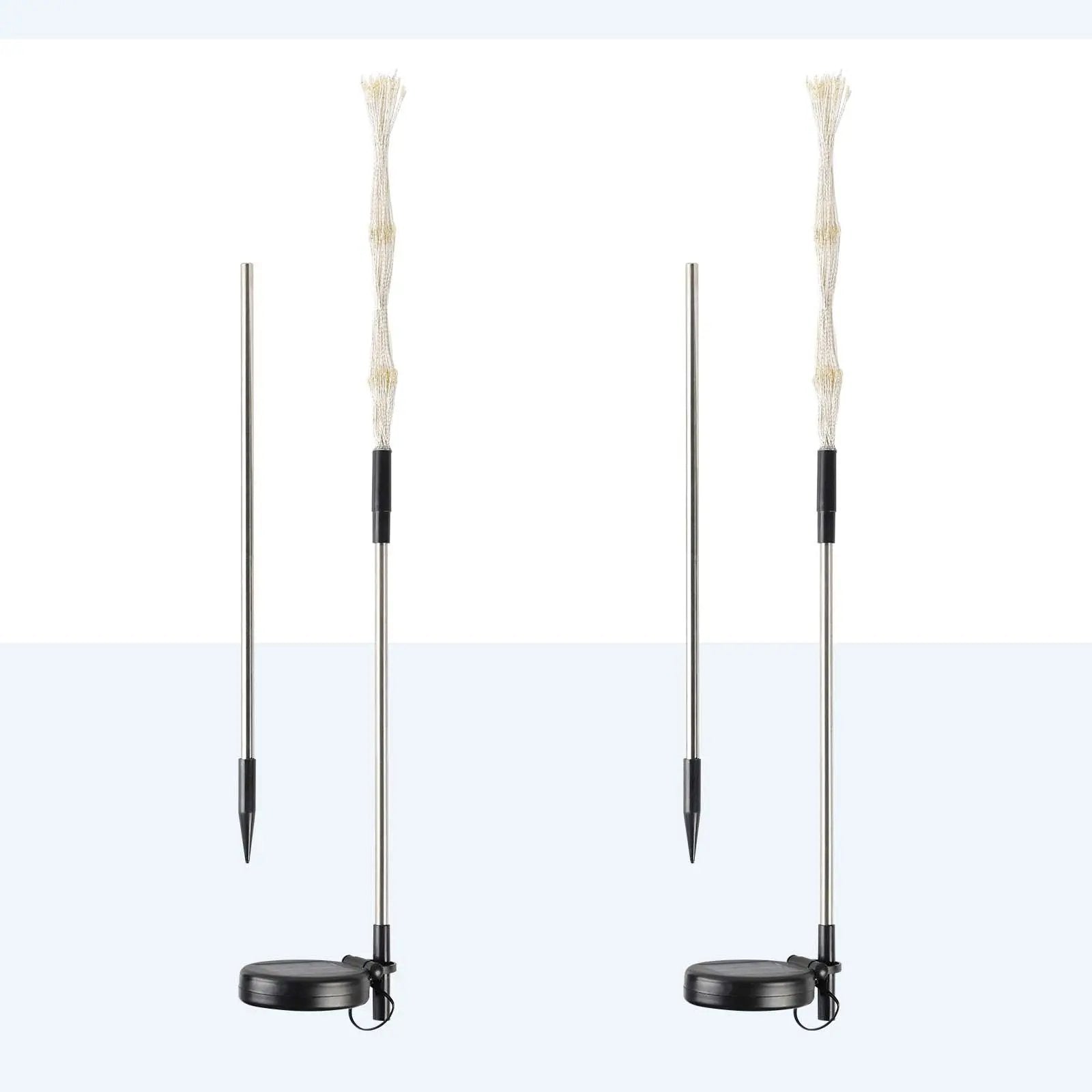 Salcar 2er Set LED Solar Gartenleuchte mit Feuerwerk-Effekt Salcar