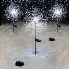 Salcar 2er Set LED Solar Gartenleuchte mit Feuerwerk-Effekt Salcar