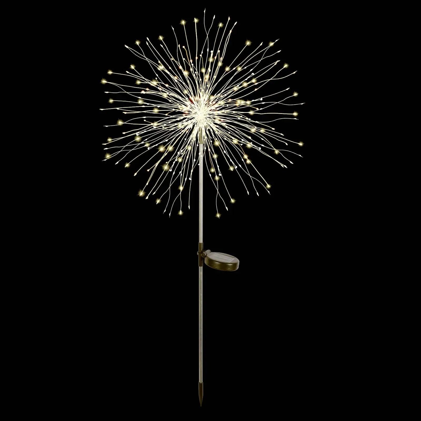 Salcar 2er Set LED Solar Gartenleuchte mit Feuerwerk-Effekt Salcar