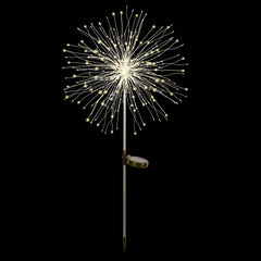 Salcar 2er Set LED Solar Gartenleuchte mit Feuerwerk-Effekt Salcar