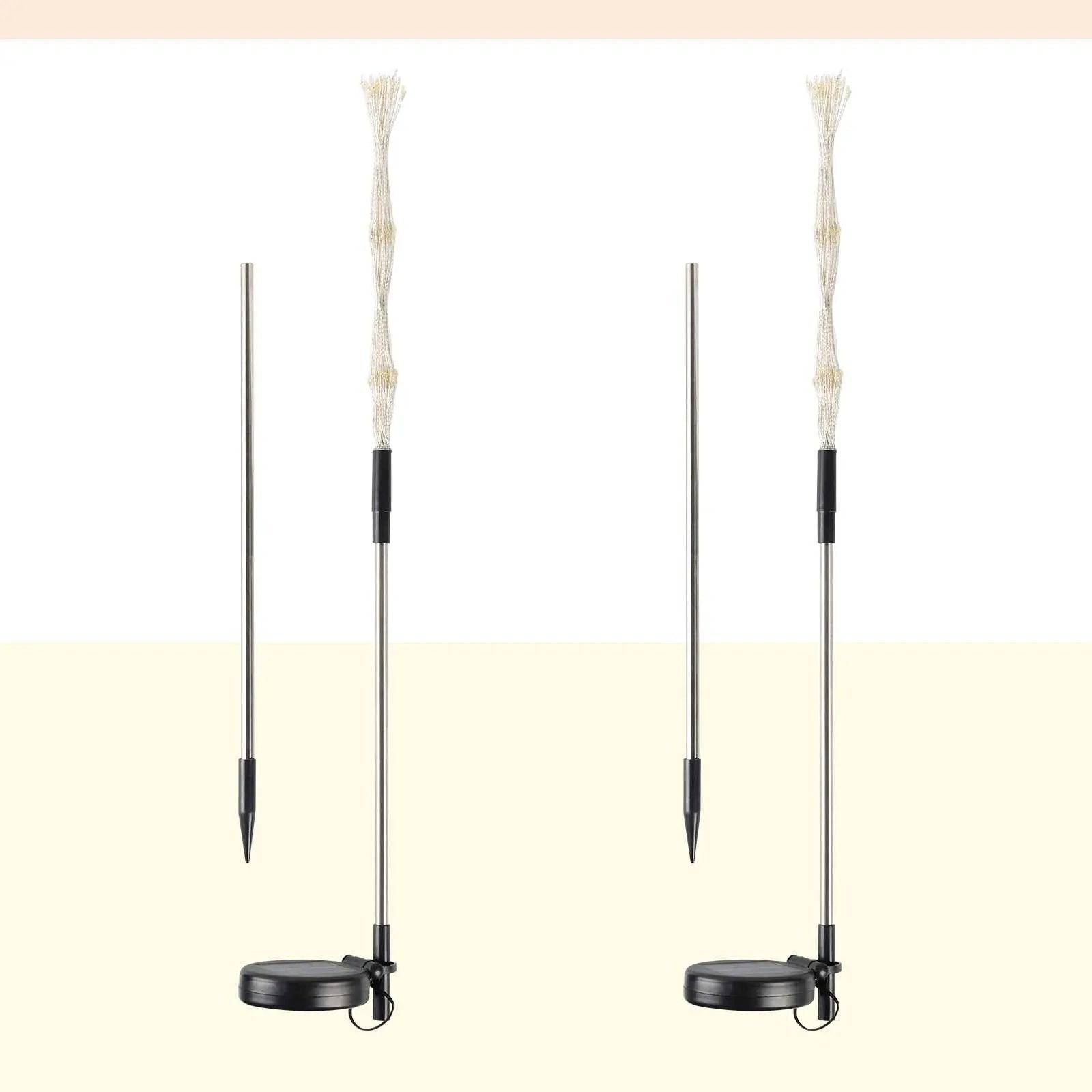 Salcar 2er Set LED Solar Gartenleuchte mit Feuerwerk-Effekt Salcar
