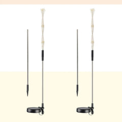 Salcar 2er Set LED Solar Gartenleuchte mit Feuerwerk-Effekt Salcar