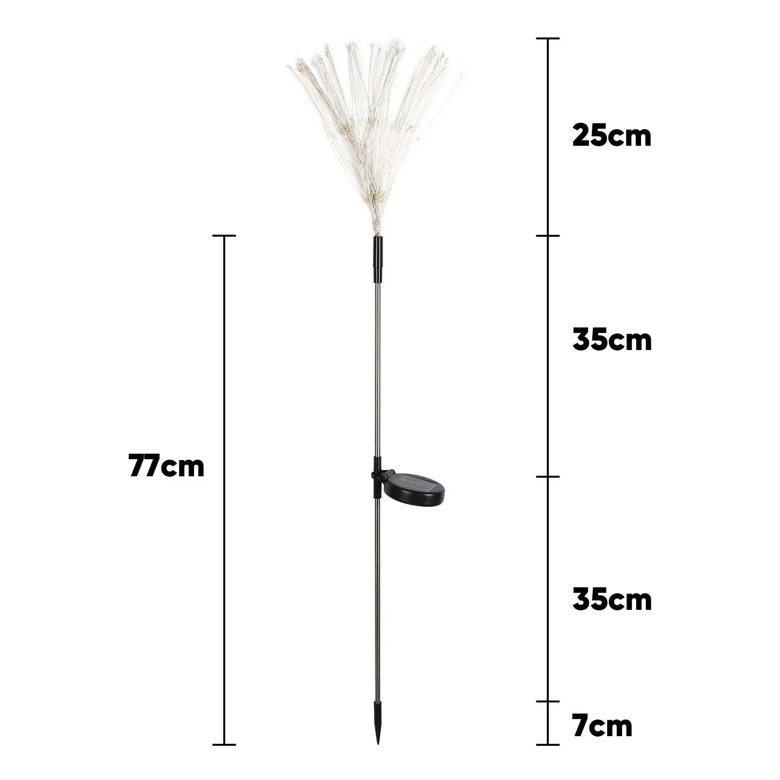Salcar 2er Set LED Solar Gartenleuchte mit Feuerwerk-Effekt Salcar