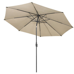 Sekey Runde Sonnenschirm Ø 350 cm mit Kurbel & Auto-Knickfunktion Windstabil, UPF 50+ Für Balkon, Terrasse & Garten Recyceltes Polyester (GRS-zertifiziert)