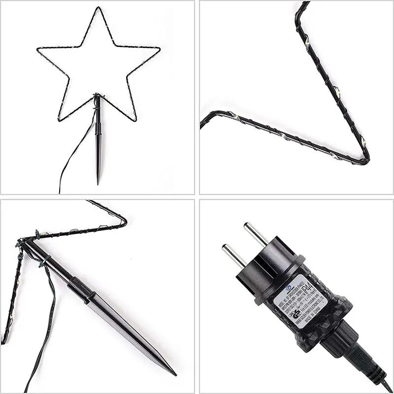 Salcar 3/6er Set LED Solar Gartenleuchte mit Stern Sekey