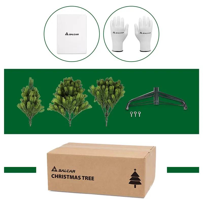 Salcar 180/210/240cm Künstlicher Weihnachtsbaum, Nordmanntanne, mit 762/1080/1576 PE Spitzen Salcar