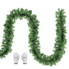 Salcar Weihnachtsgirlande künstlich Grün PVC – 3m/5m/10m, Realistische Tannengirlande für Innen & Außen, Dekoration für Tür, Kamin & Weihnachtsbaum Salcar