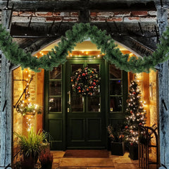 Salcar Weihnachtsgirlande künstlich Grün PVC – 3m/5m/10m, Realistische Tannengirlande für Innen & Außen, Dekoration für Tür, Kamin & Weihnachtsbaum Salcar