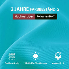 Sekey 300 x 200 cm Alu Sonnenschirm mit Kurbel, Sonnenschutz UV50+ Sekey