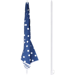 Sekey round parasol Ø160 cm – with carrying bag &amp; ground sleeve, for balcony &amp; beach