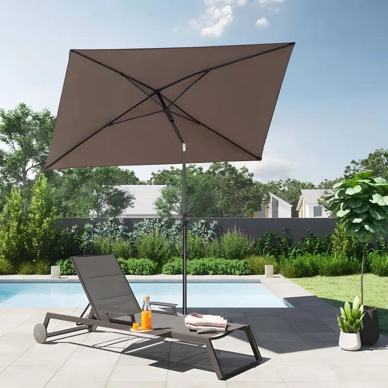 Sekey 210 x 140 cm Sonnenschirm mit Schutzhülle, Sonnenschutz UV50+ Sekey