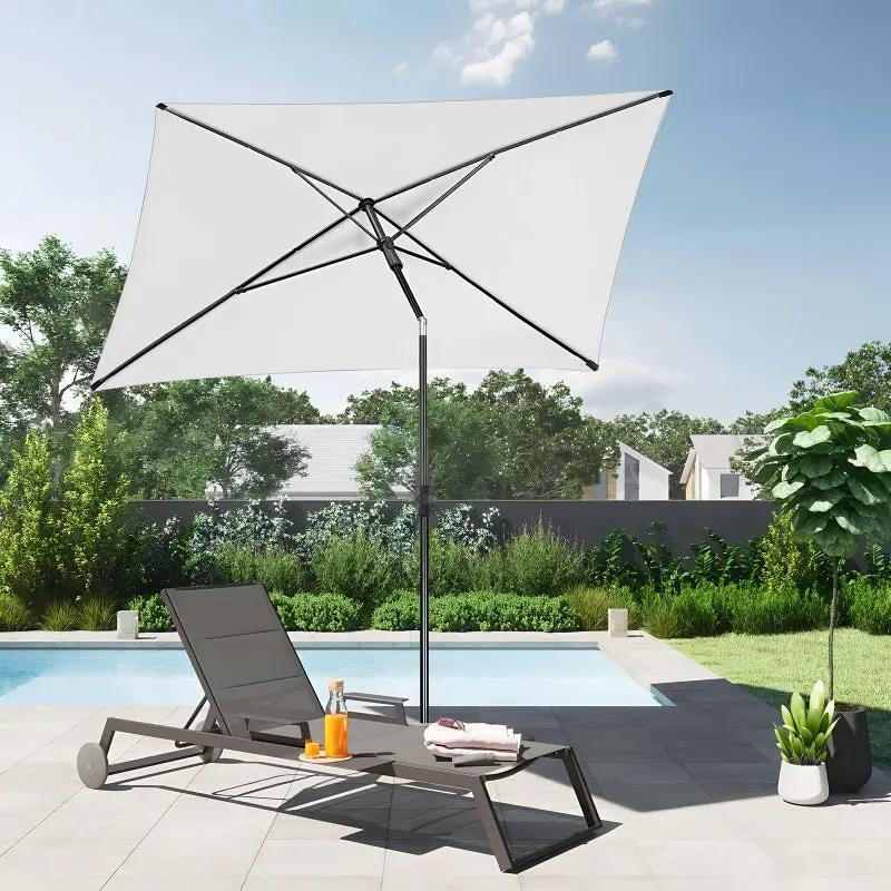 Sekey 210 x 140 cm Sonnenschirm mit Schutzhülle, Sonnenschutz UV50+ Sekey