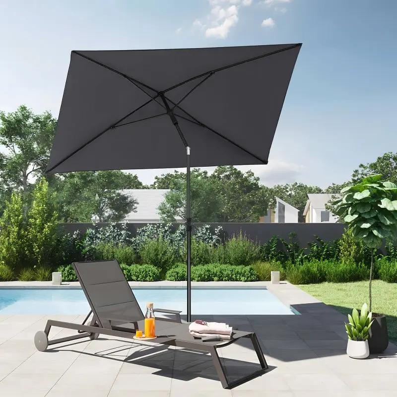 Sekey 210 x 140 cm Sonnenschirm mit Schutzhülle, Sonnenschutz UV50+ Sekey