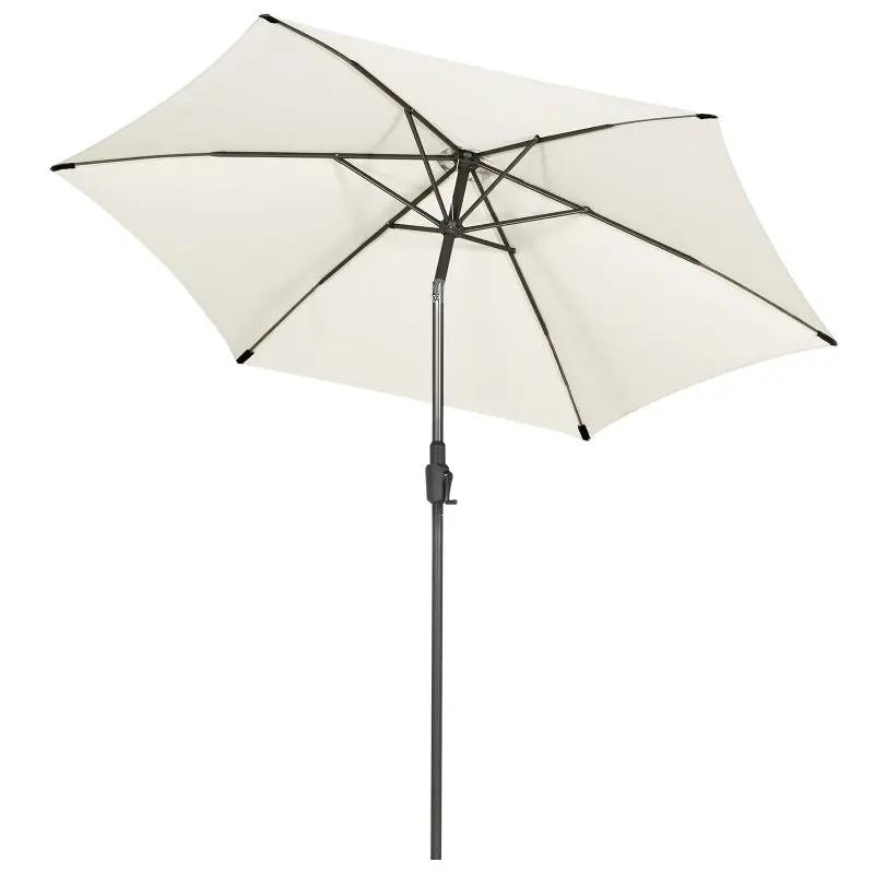 Sekey 270cm Sonnenschirm mit Kurbel, Knickbar im Sitzen, Sonnenschutz UV50+ Sekey