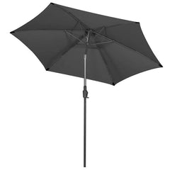 Sekey 270cm Sonnenschirm mit Kurbel, Knickbar im Sitzen, Sonnenschutz UV50+ Sekey