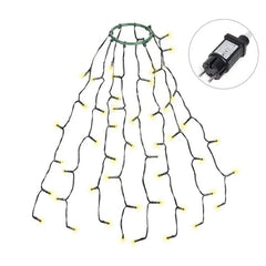 Salcar 0.6 m LED Lichterkette für Weihnachtsbaum, mit 8 Strängen, 48 LEDs Sekey