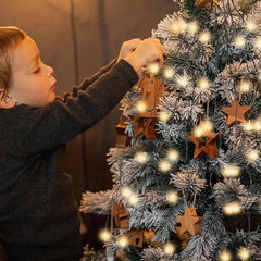 Salcar 0.6 m LED Lichterkette für Weihnachtsbaum, mit 8 Strängen, 48 LEDs Sekey