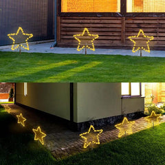 Salcar 3/6er Set LED Solar Gartenleuchte mit Stern Sekey