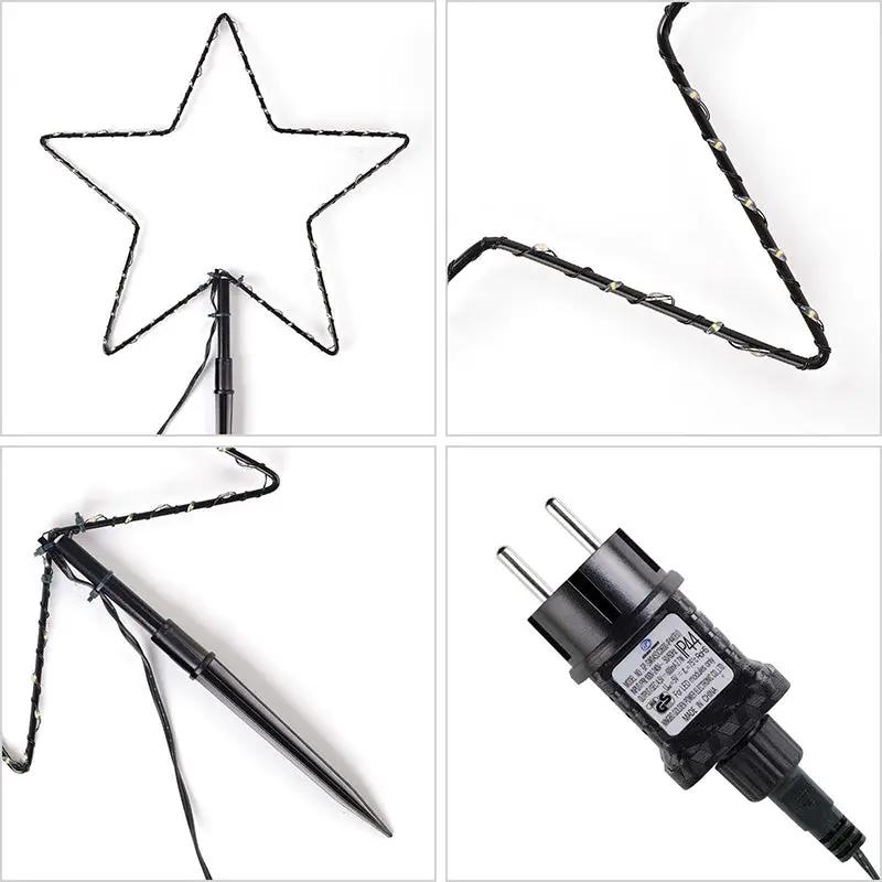 Salcar 3/6er Set LED Solar Gartenleuchte mit Stern Sekey