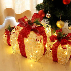 Salcar 3er Set LED Geschenkbox Lichter Sekey