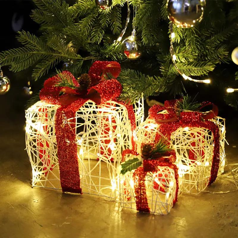 Salcar 3er Set LED Geschenkbox Lichter Sekey