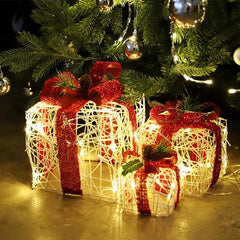 Salcar 3er Set LED Geschenkbox Lichter Sekey