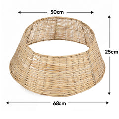 Salcar Weihnachtsbaumkorb aus Weide – Natur, 40/60 cm oder 50/68 cm