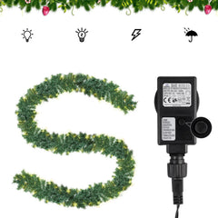 Salcar 3/5/10 m PVC Weihnachtsgirlande mit mit LED Lampen Salcar