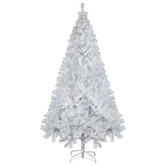 Salcar 180/210cm Künstlicher Weihnachtsbaum Weiß Christbaum mit Ständer, Nordmanntanne, 735/1025 PVC Nadeln Salcar