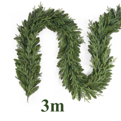 Salcar Künstliche Weihnachtsgirlande – Naturgetreue Fichten-Optik aus PE & PVC, 3 m / 5 m / 10 m