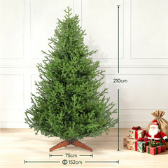 Salcar Künstlicher Weihnachtsbaum Fichte – Extra dicht & naturgetreu, bis zu 99 % PE, 90–210 cm