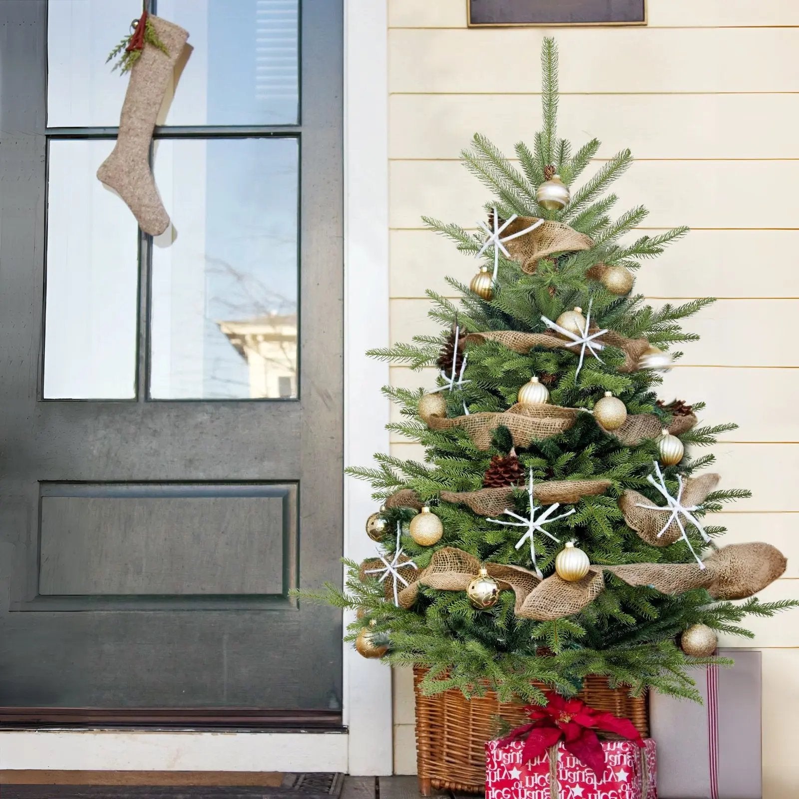 Salcar 120/150 cm Künstlicher Weihnachtsbaum, Fichte, mit 924/1372 PE-Zweige und 116/266 PVC-Zweige Salcar