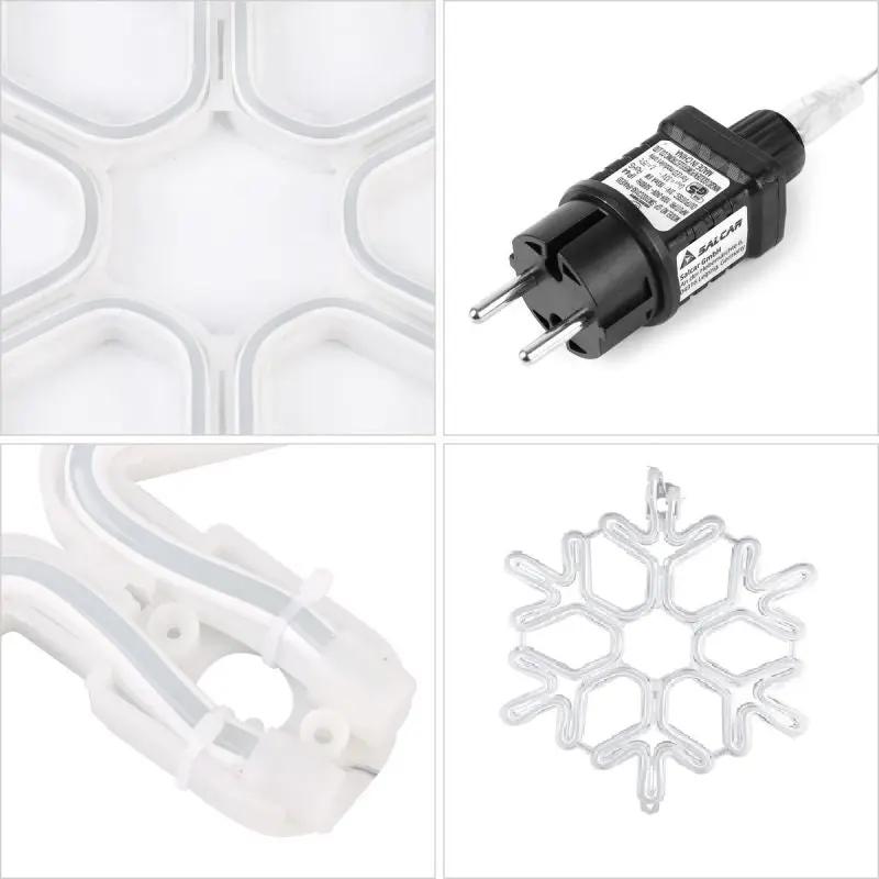 Salcar 40 cm LED Schneeflocke Neonlicht Salcar